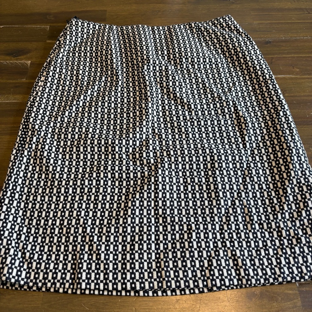 Banana Republic Jacquard Printed Pencil Skirt Horse bit Career Classic Womens 10 - Picture 8 of 8